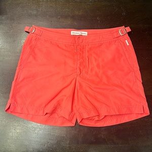 Orlebar Brown Pink Setter Classic Length Swim Shorts Size 30. NWOT Never Worn